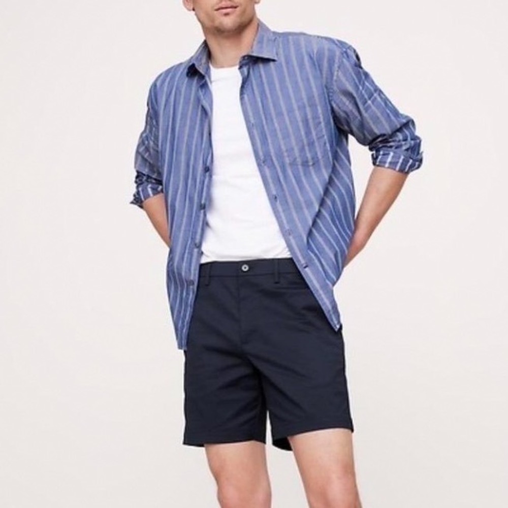 Banana Republic Core Temp Short 36 Navy Blue Slim Fit 7in Inseam 814760-01-1